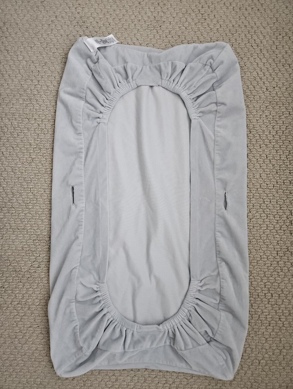 Pottery Barn Kids Light Gray Fitted Changing Table Cover